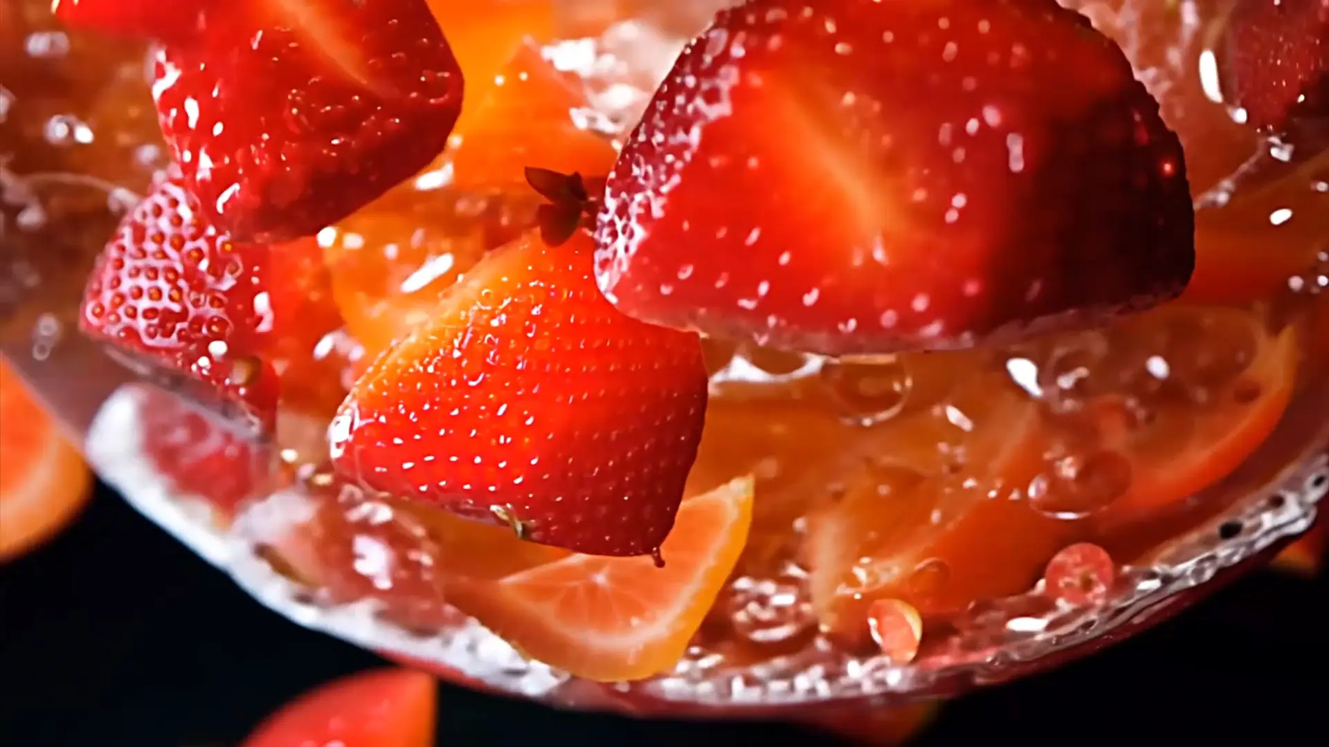 Dynamic Fruit Transition Stock Video for Motion Graphics